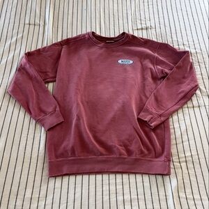 Comfort Colors Burgundy/Light Red Crewneck Graphic Sweater